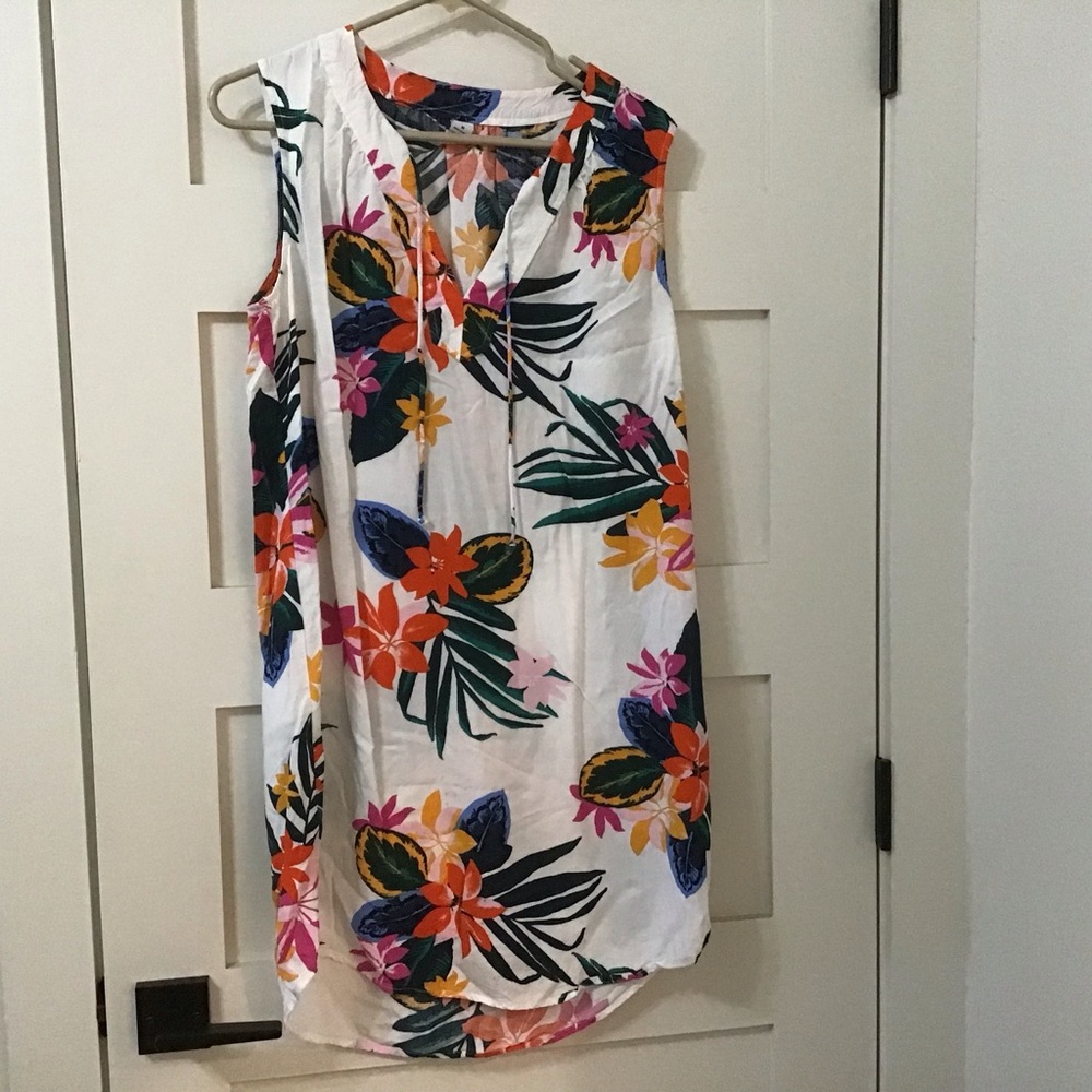 🌺 Old Navy Floral Tropical Sleeveless Dress – Medium 🌴